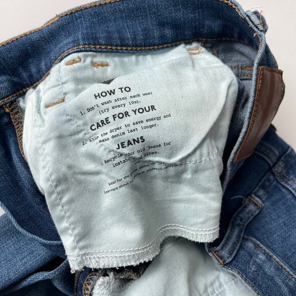 Madewell Tall 10" High Rise Roadtripper Supersoft Jeans Playford Wash 25 Tall - Picture 7 of 11